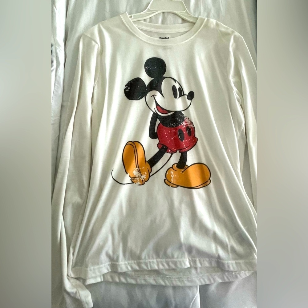 Womens XL Mickey Mouse Long Sleeve T-Shirt - Picture 2 of 3